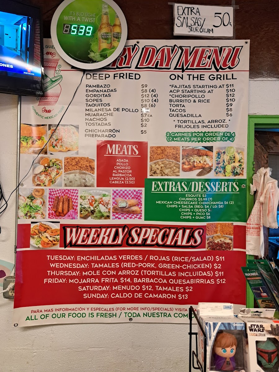 Tacos Guerrero Photo Menu 2