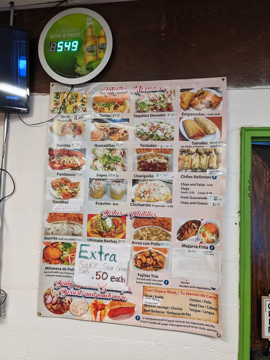 Tacos Guerrero Photo Menu 3