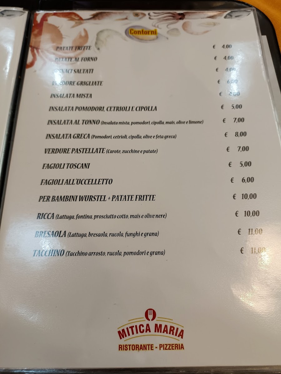 Ristorante Pizzeria Mitica Maria Photo Menu 3