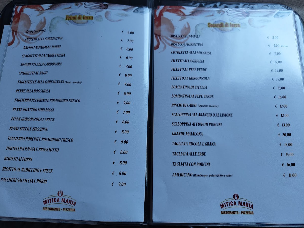Ristorante Pizzeria Mitica Maria Photo Menu 5