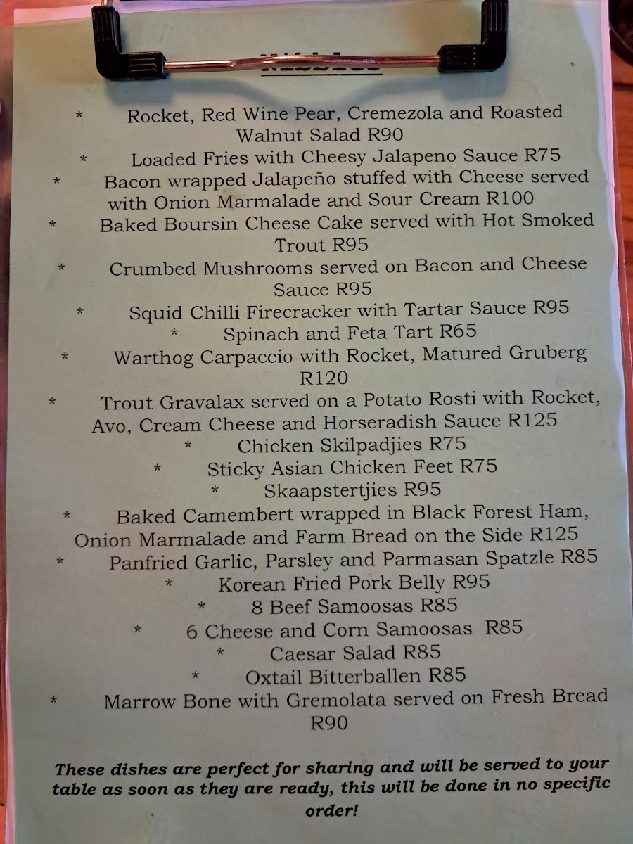 Die Stal Photo Menu 1
