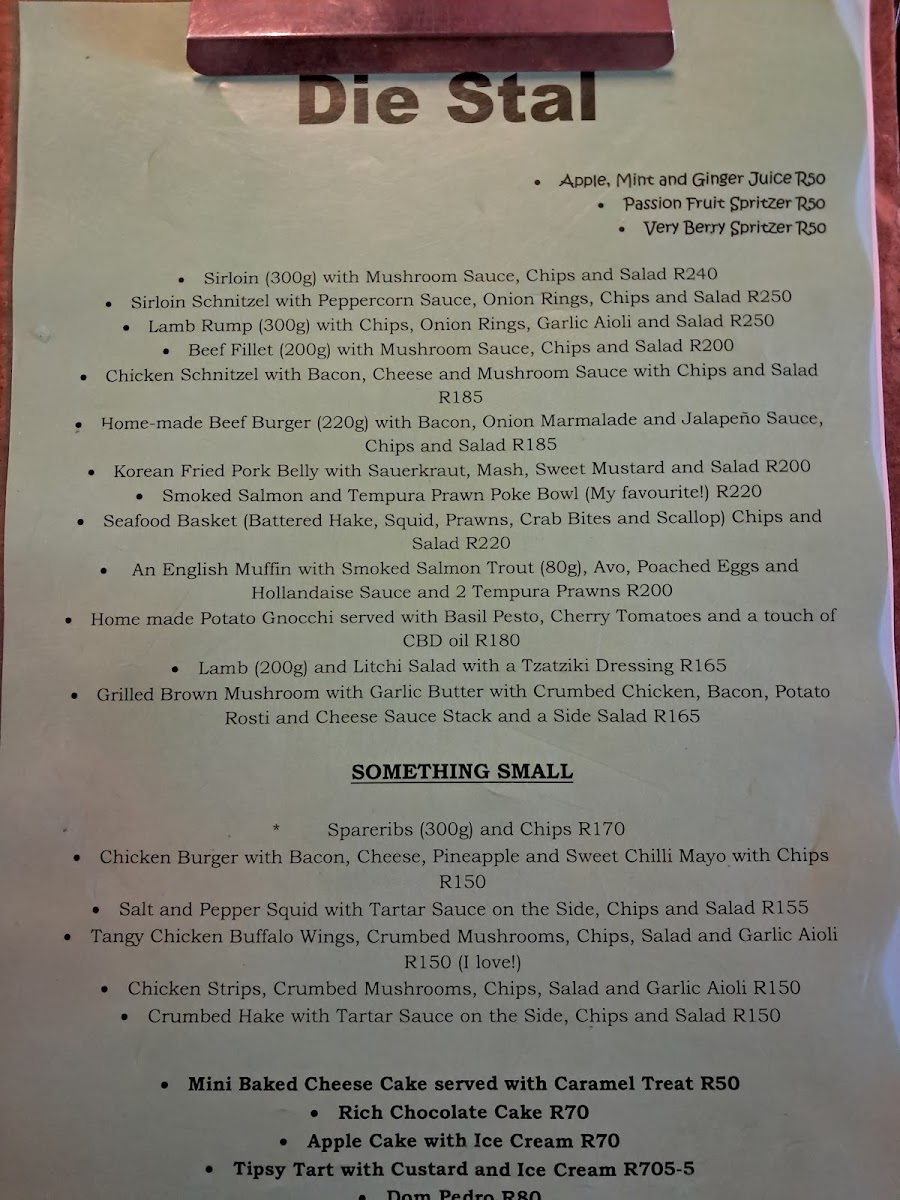 Die Stal Photo Menu 2