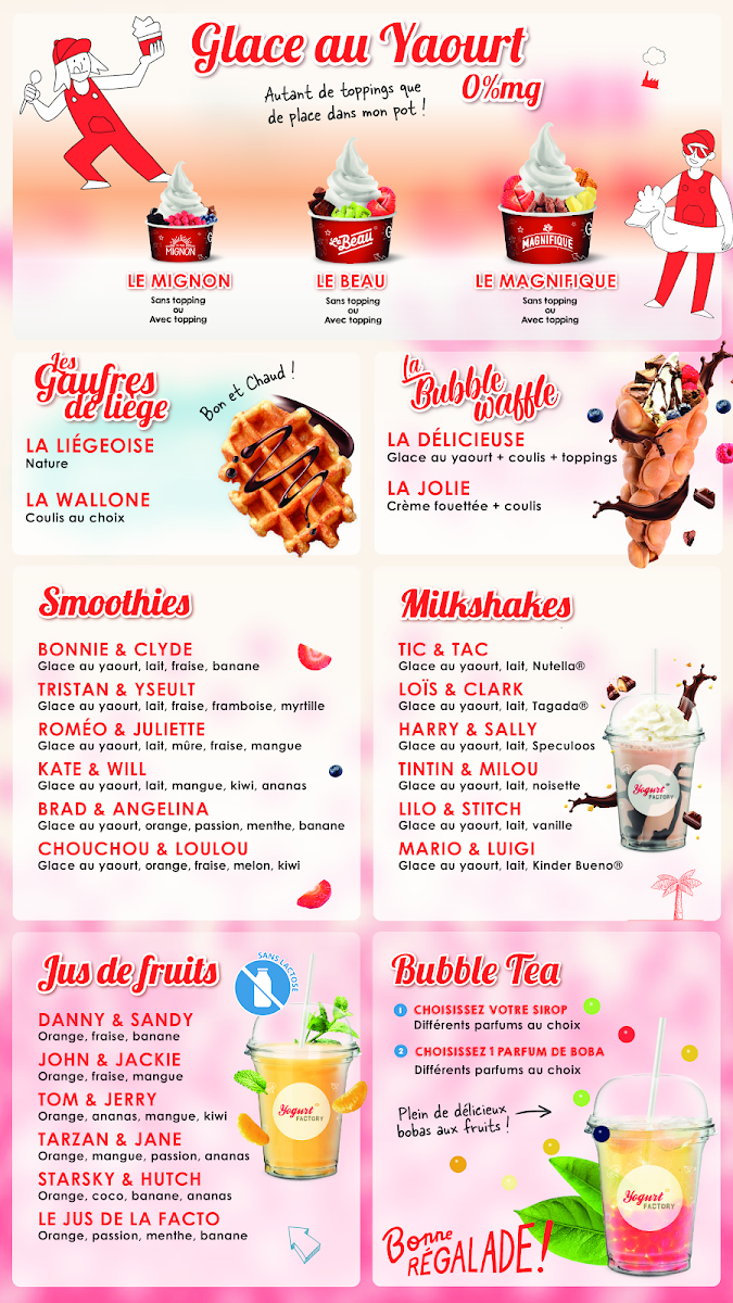 Yogurt FACTORY C.C. Garbera. Photo Menu 2