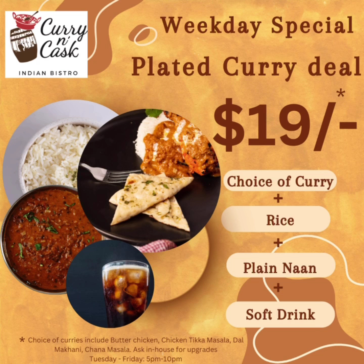 Curry n’ Cask - Indian Bistro - Fortitude Valley Photo Menu 1