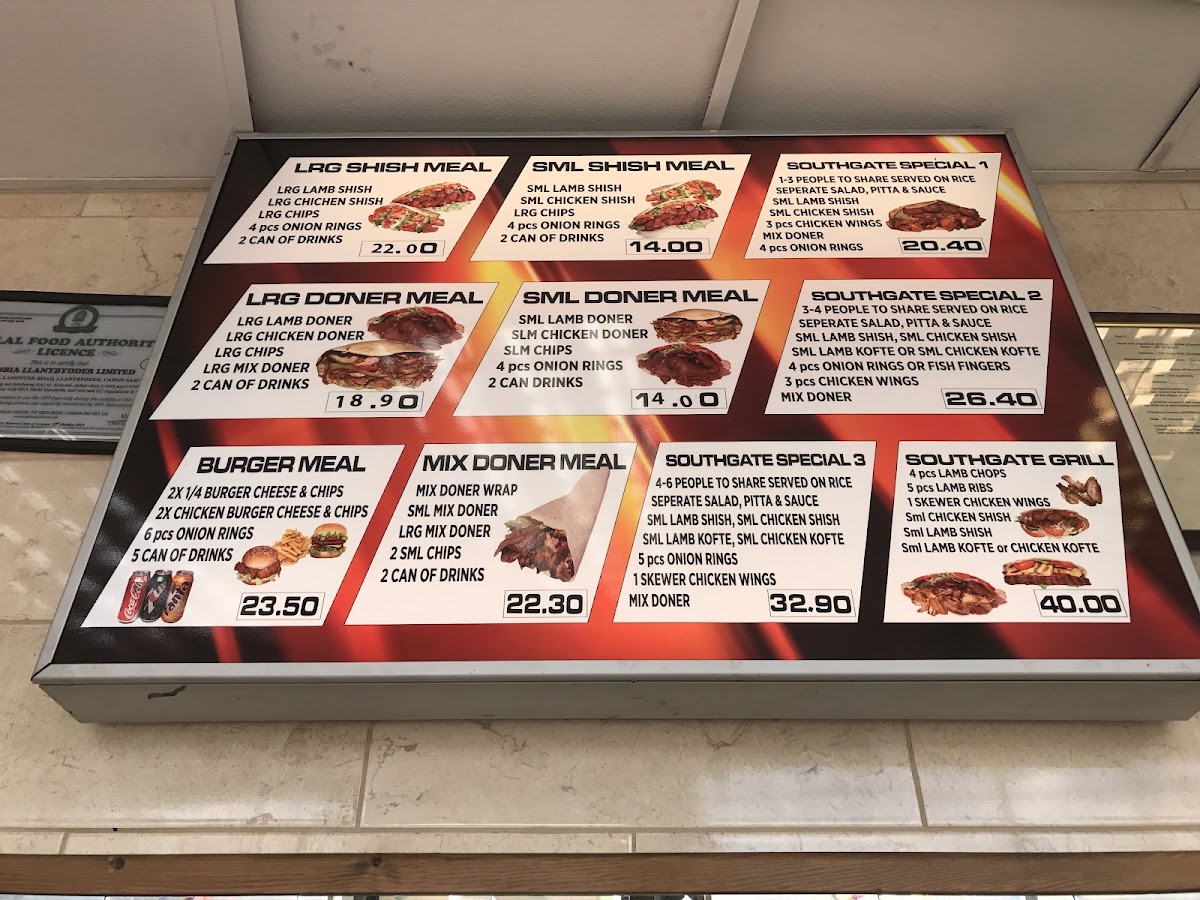 Southgate Kebab House Photo Menu 6