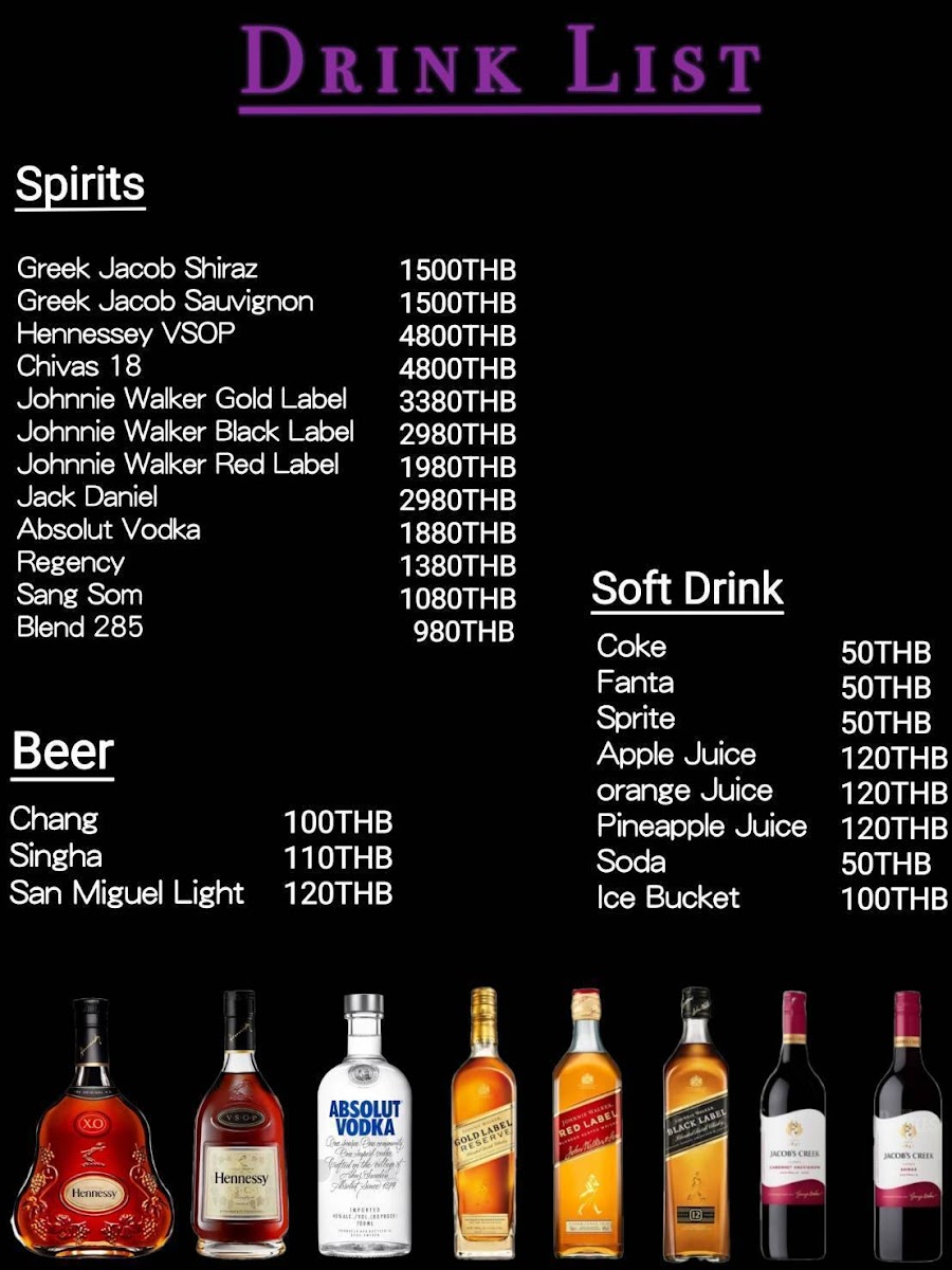 Pattaya Fizz 789 Photo Menu 8