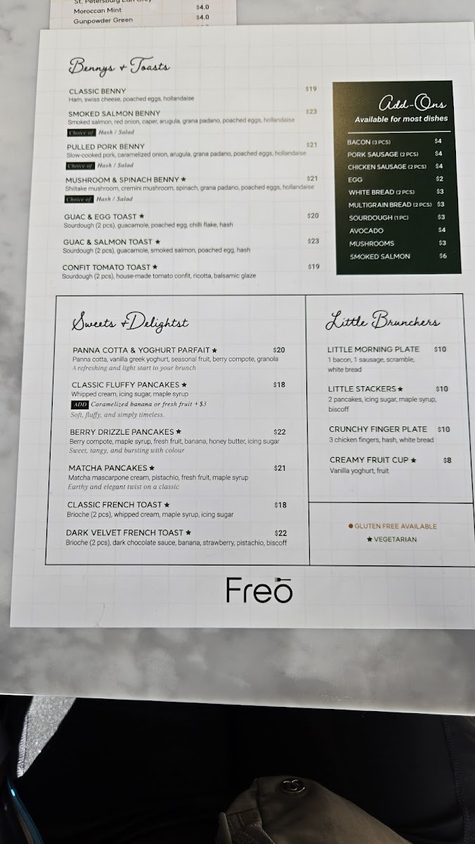 Freo Breakfast & Lunch Photo Menu 6