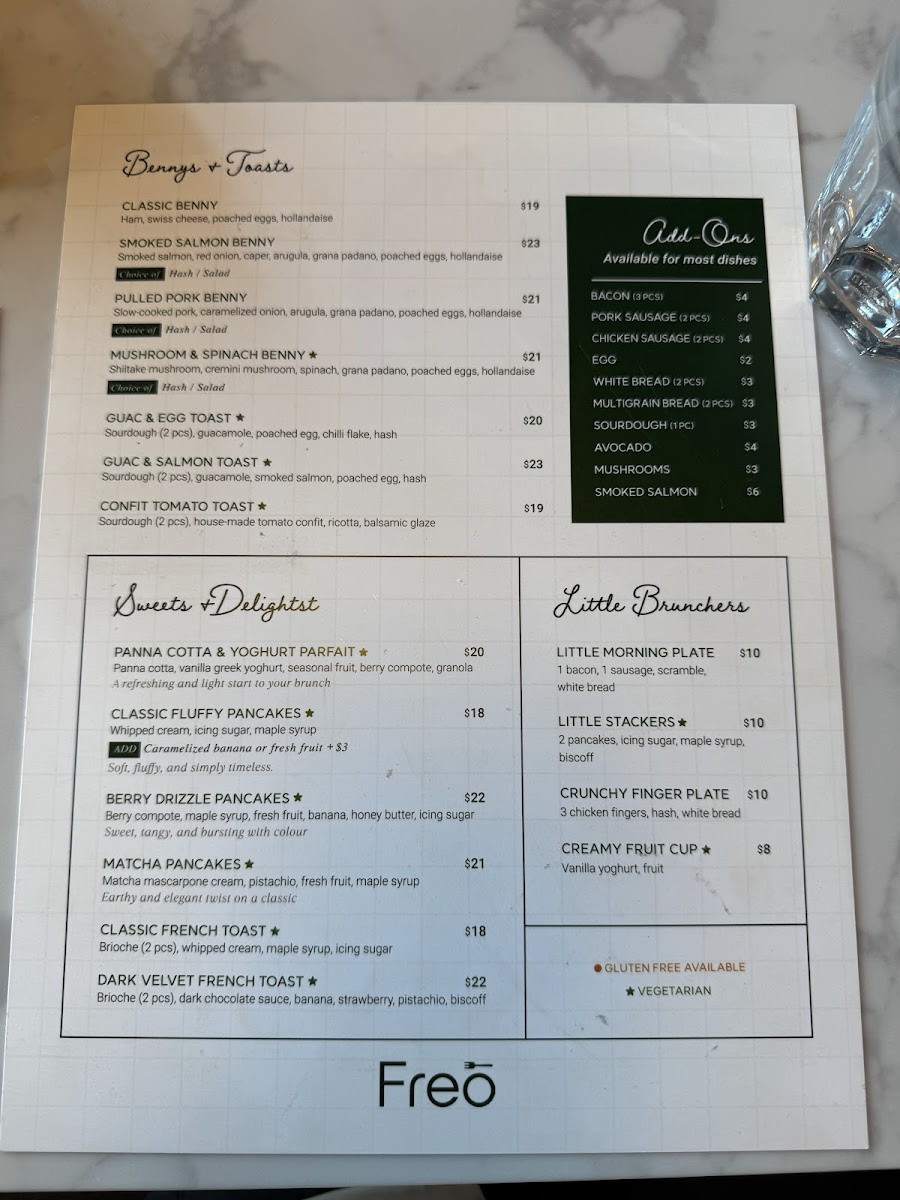 Freo Breakfast & Lunch Photo Menu 7