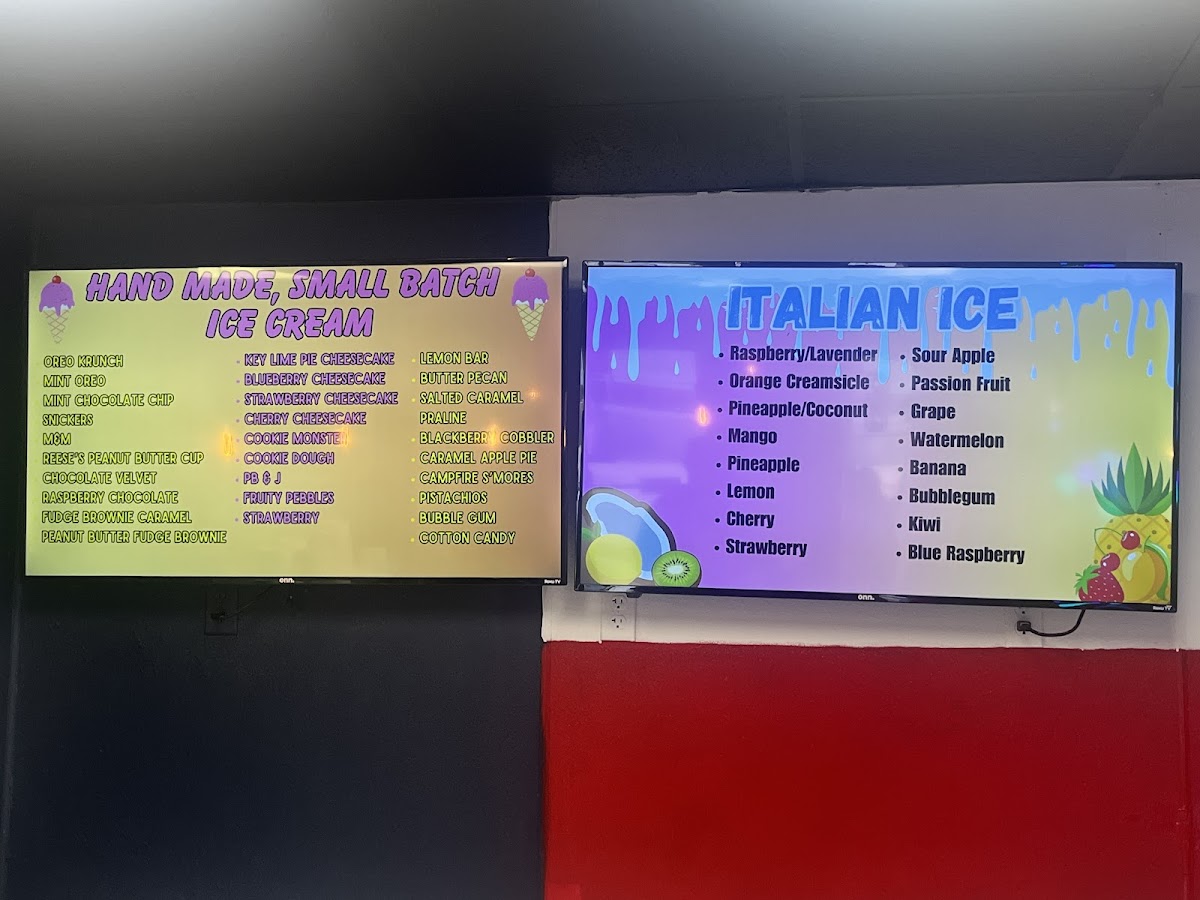 4 Sisters Ice Cream Photo Menu 1
