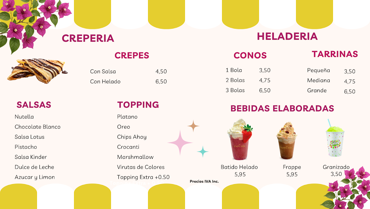 Crepería Heladería Sevilla Photo Menu 2