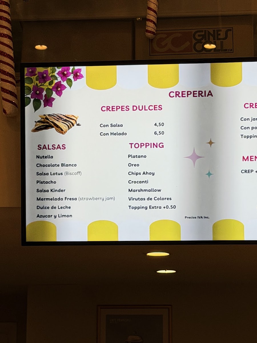 Crepería Heladería Sevilla Photo Menu 7