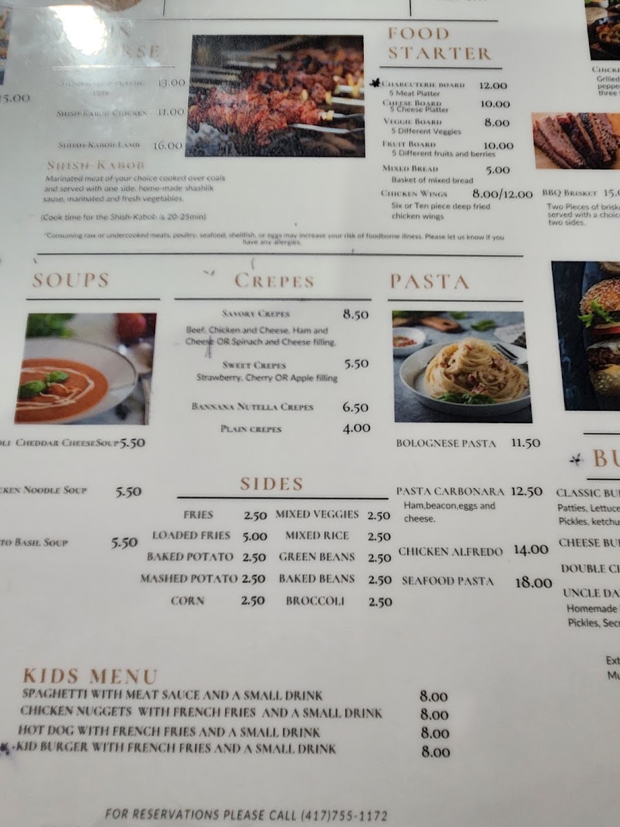 Cedar Restaurant Photo Menu 6