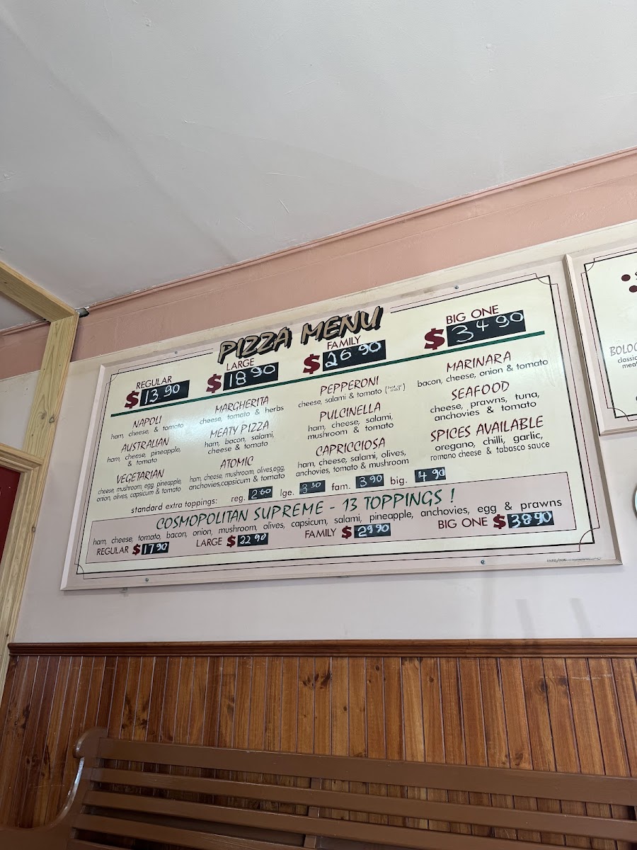Cosmopolitan Pizzeria & Pasta Kitchen Photo Menu 3