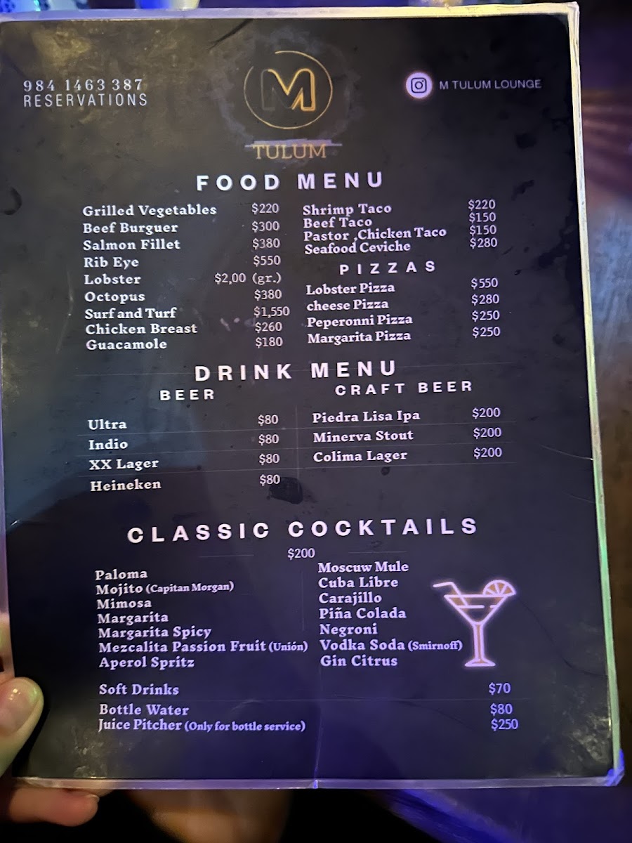M tulum Hookah & Pool Lounge Photo Menu 5