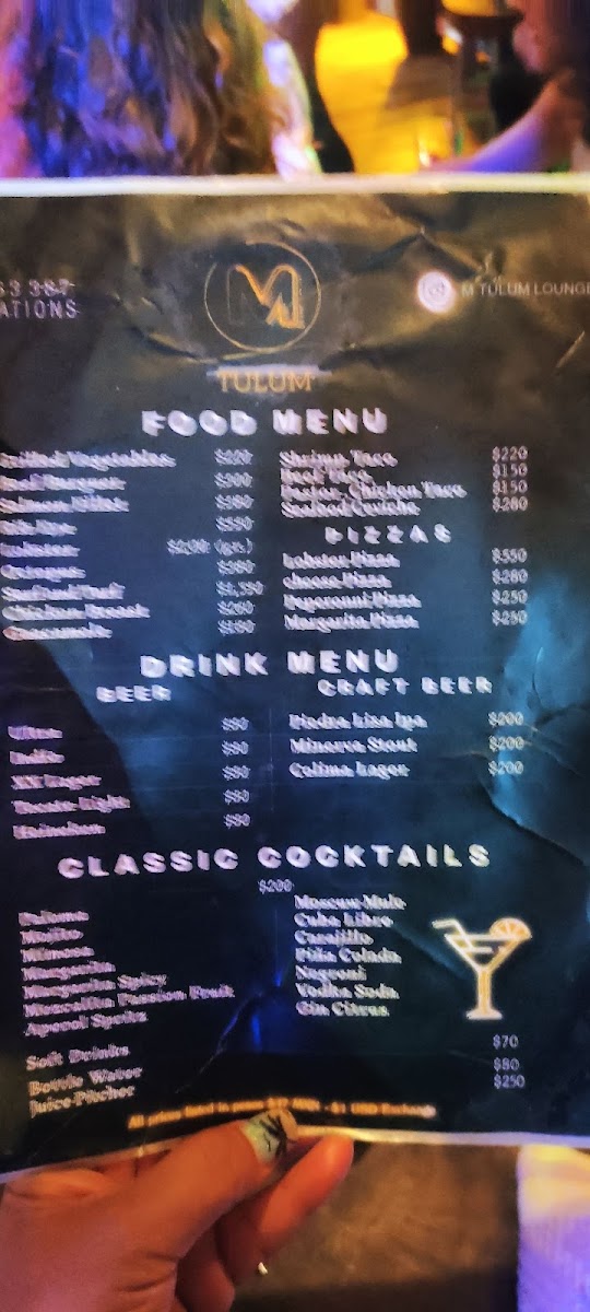 M tulum Hookah & Pool Lounge Photo Menu 9