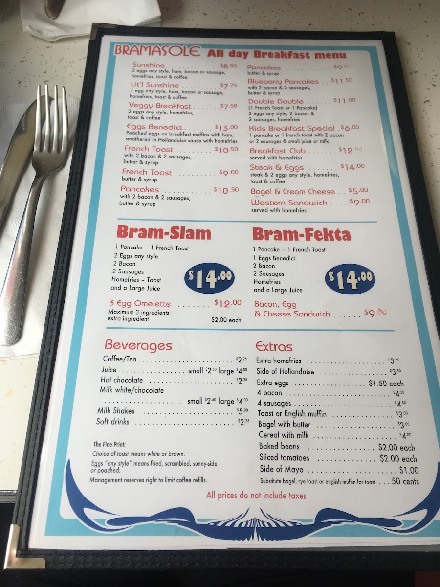 Bramasole Diner Photo Menu 10