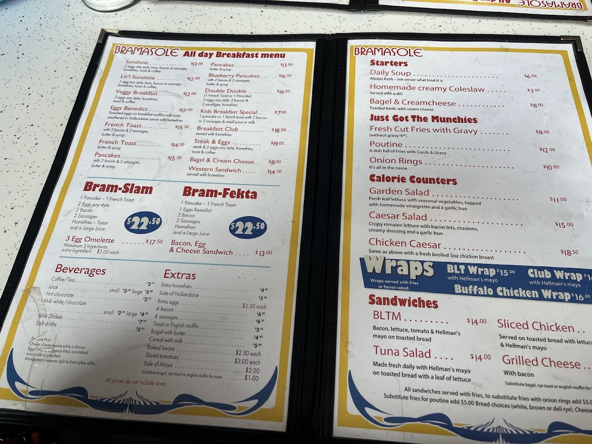 Bramasole Diner Photo Menu 3