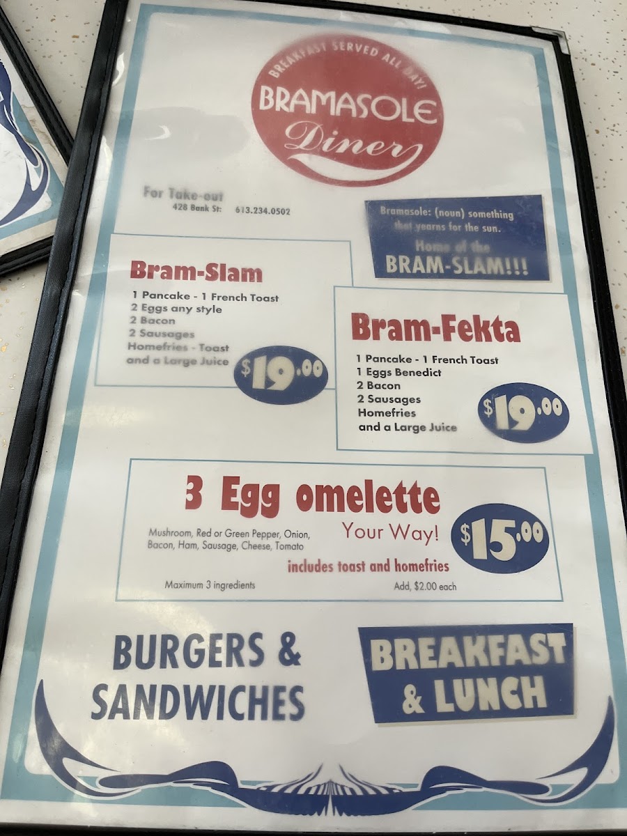 Bramasole Diner Photo Menu 5