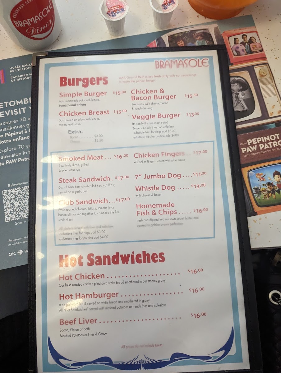 Bramasole Diner Photo Menu 8