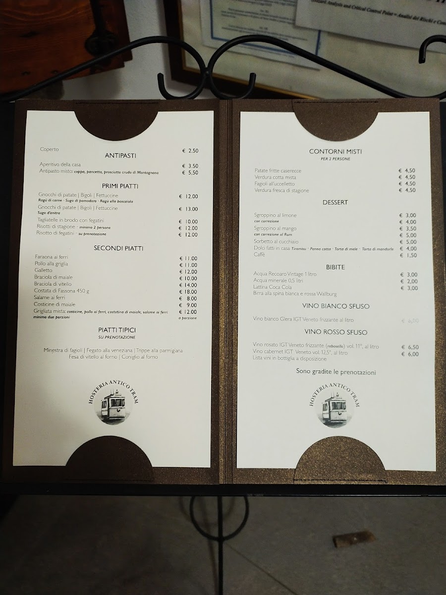 Ristorante Antico Tram - Villa di Teolo Photo Menu 2