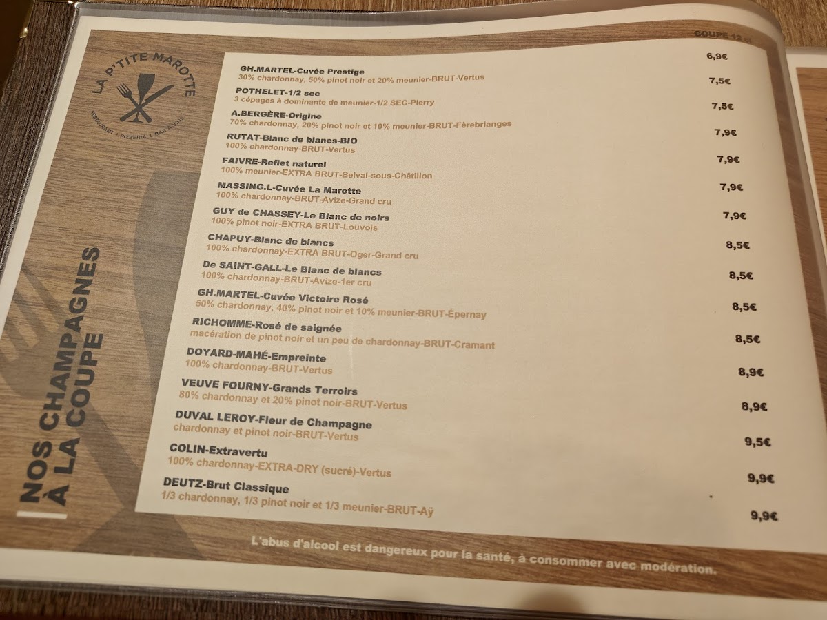 LA P'TITE MAROTTE Photo Menu 2