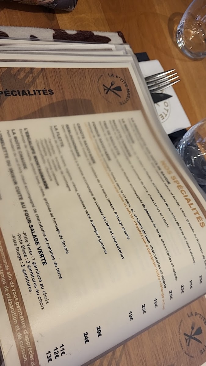 LA P'TITE MAROTTE Photo Menu 4
