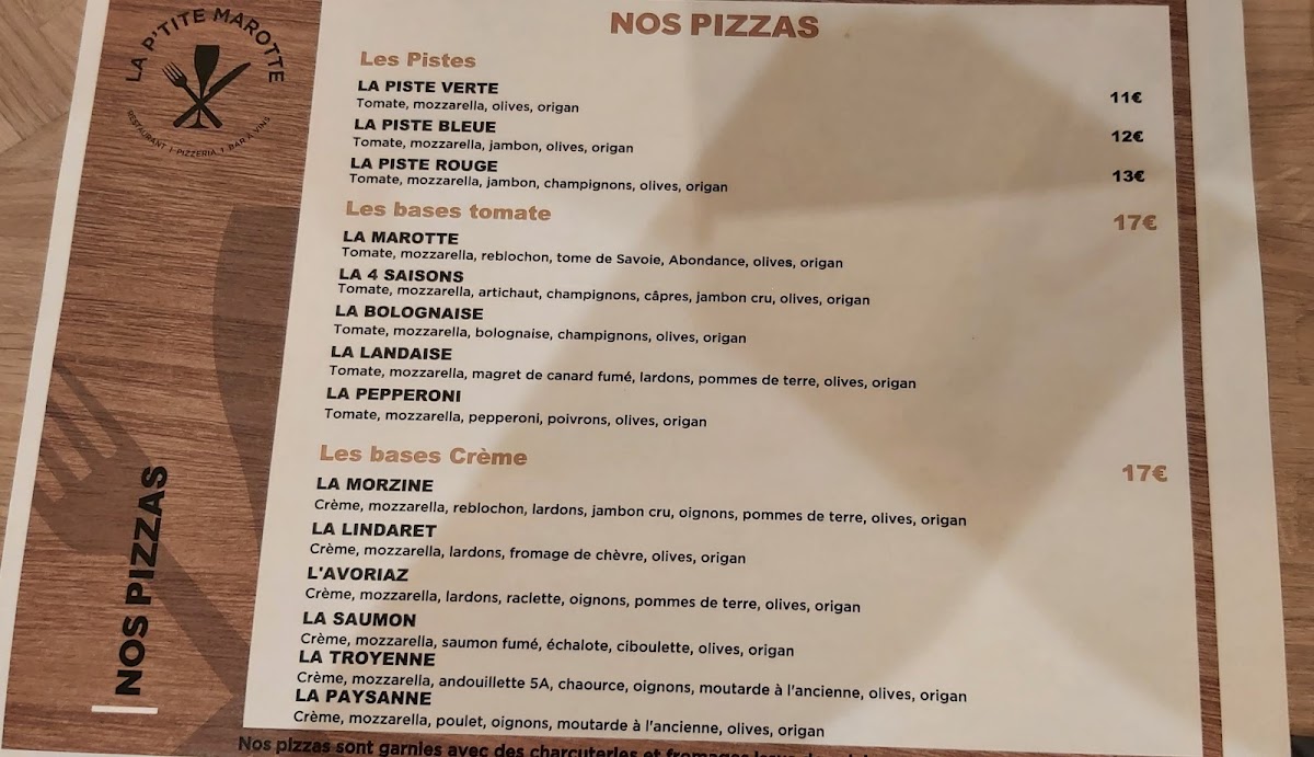 LA P'TITE MAROTTE Photo Menu 5