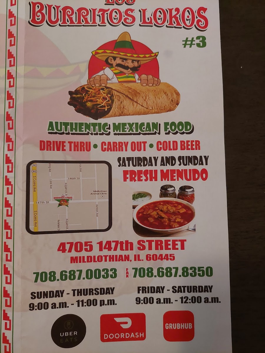 Los Burritos Lokos # 3 Photo Menu 3