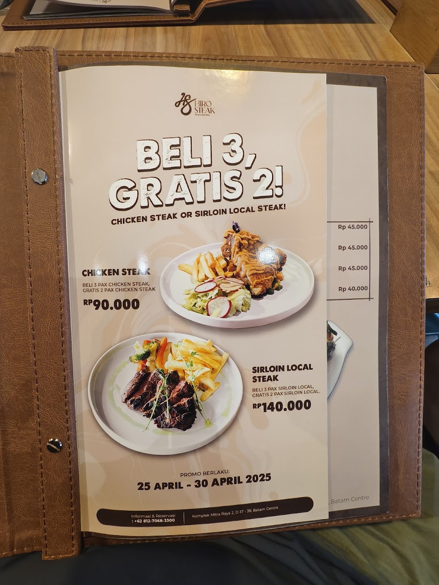 Hiro Steak - Premium Steak House Photo Menu 9