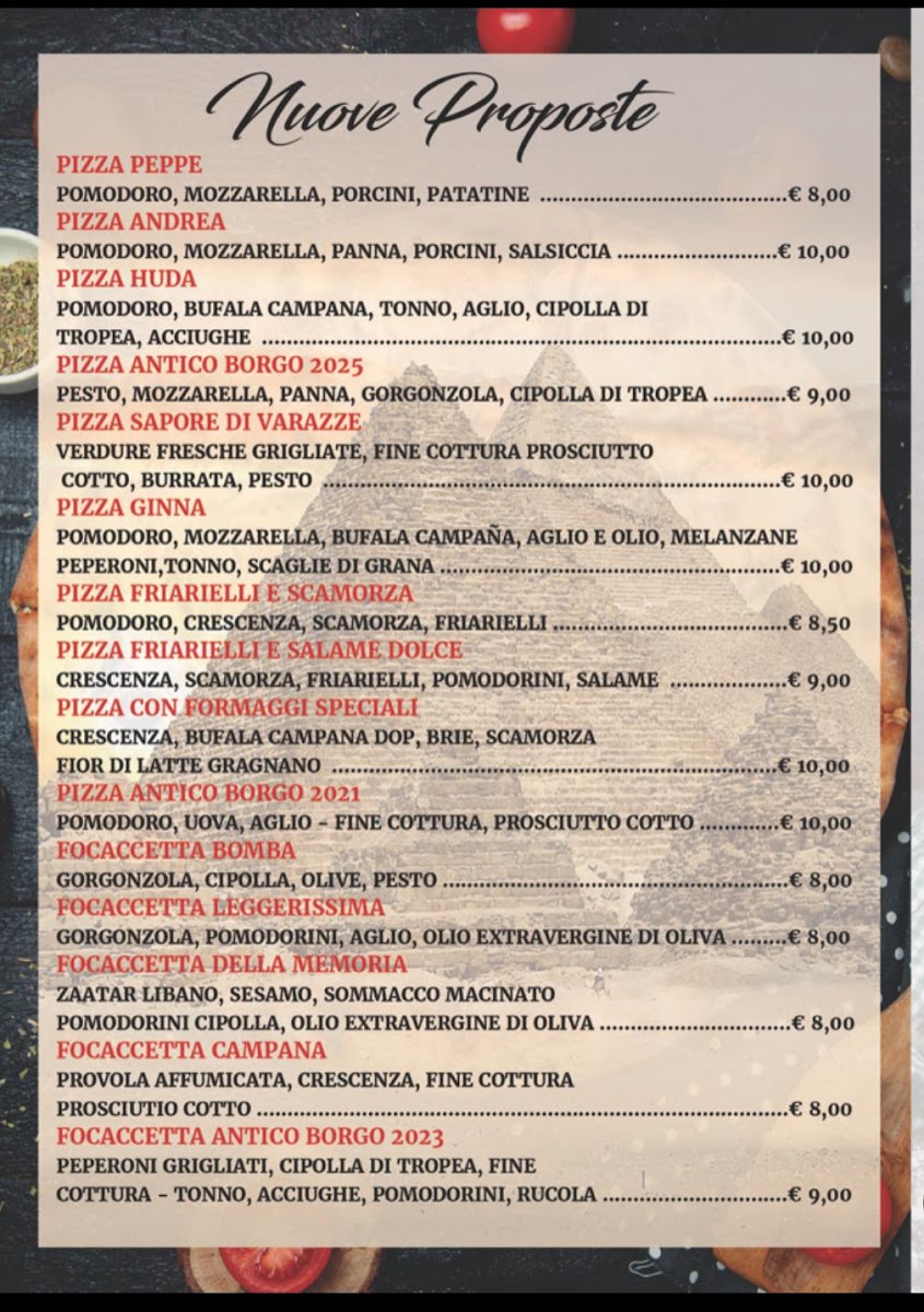 Pizzeria Antico Borgo Photo Menu 5