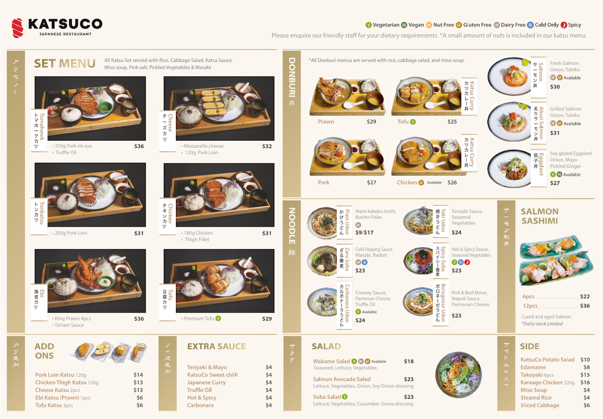 KatsuCo Maroochydore Photo Menu 2