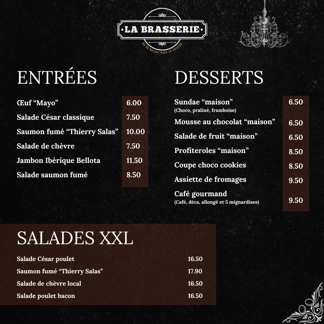 La Brasserie - Muret Photo Menu 1