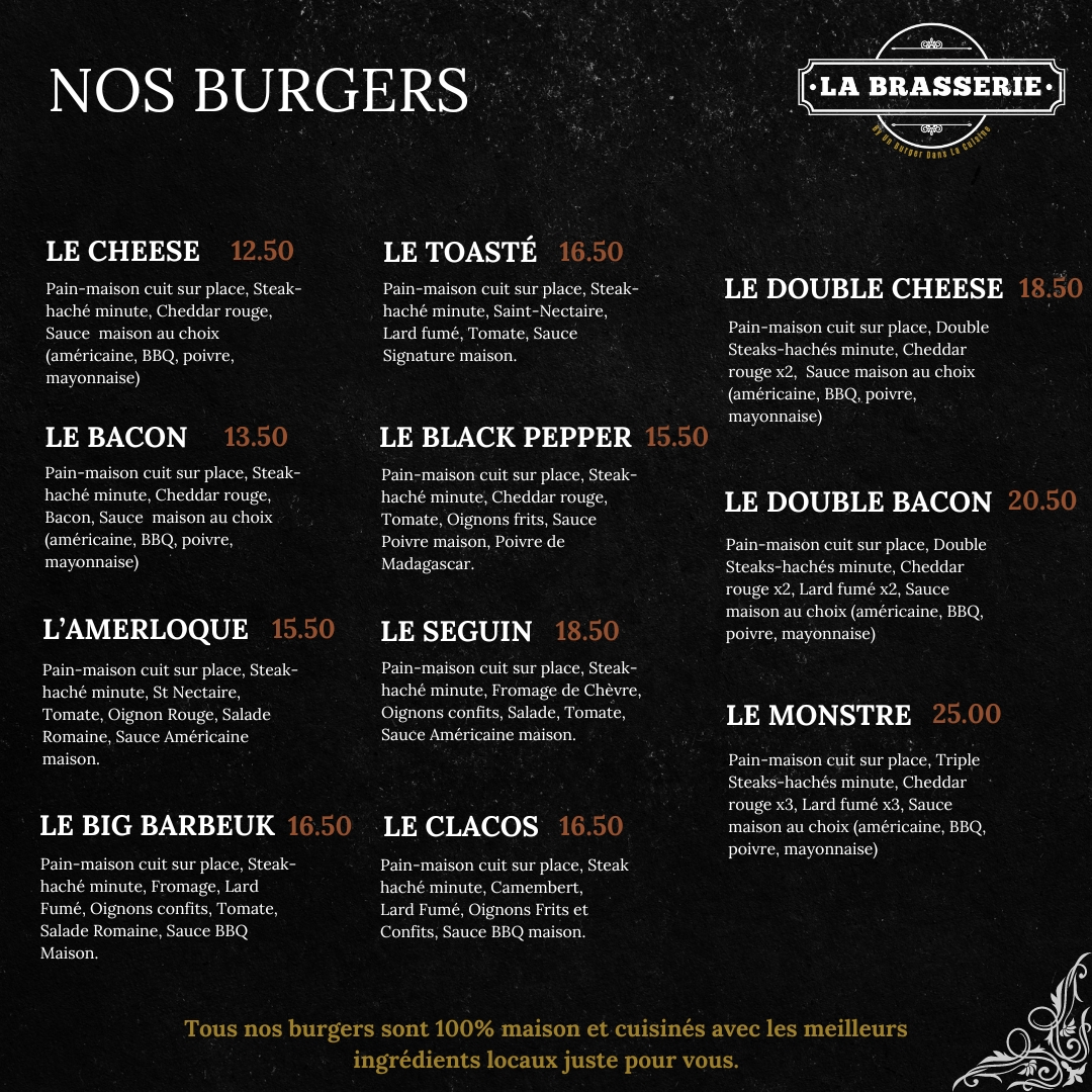 La Brasserie - Muret Photo Menu 2
