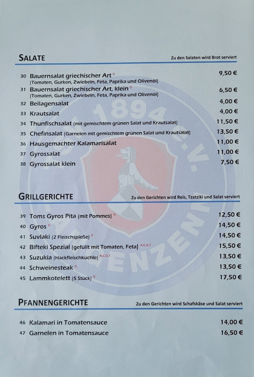 Sportgaststätte TSV Langenzenn Photo Menu 2