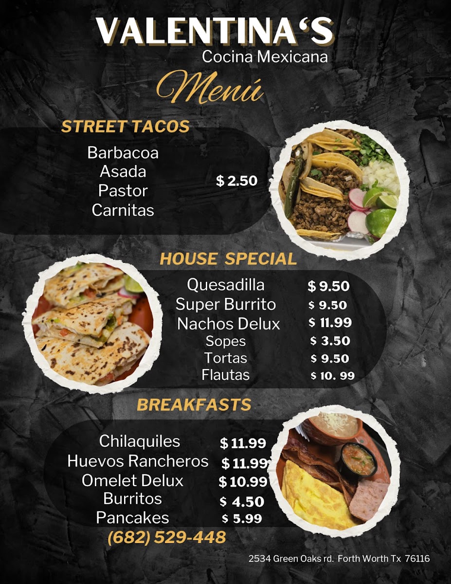 Valentina's cocina mexicana Photo Menu 1