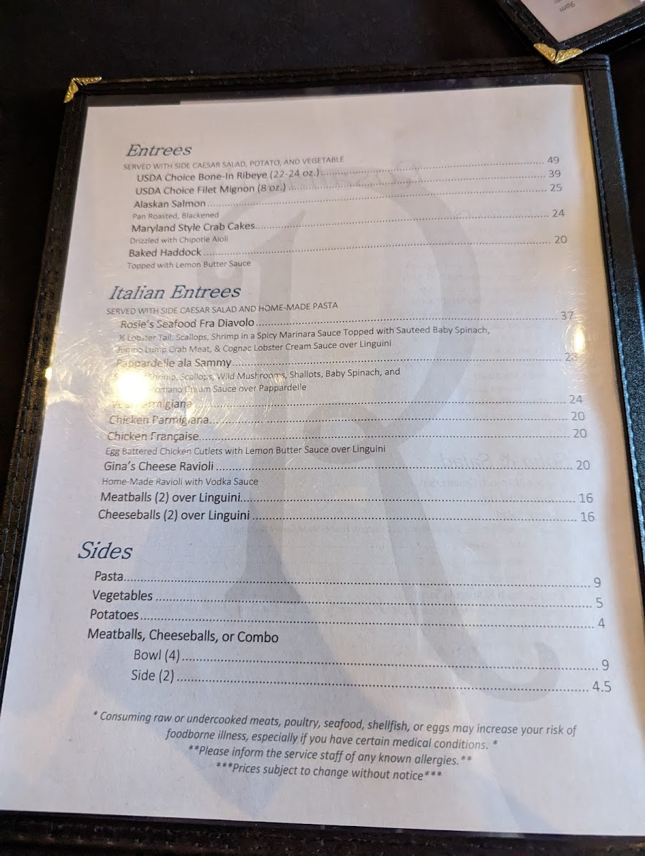Rosaliano's Photo Menu 5