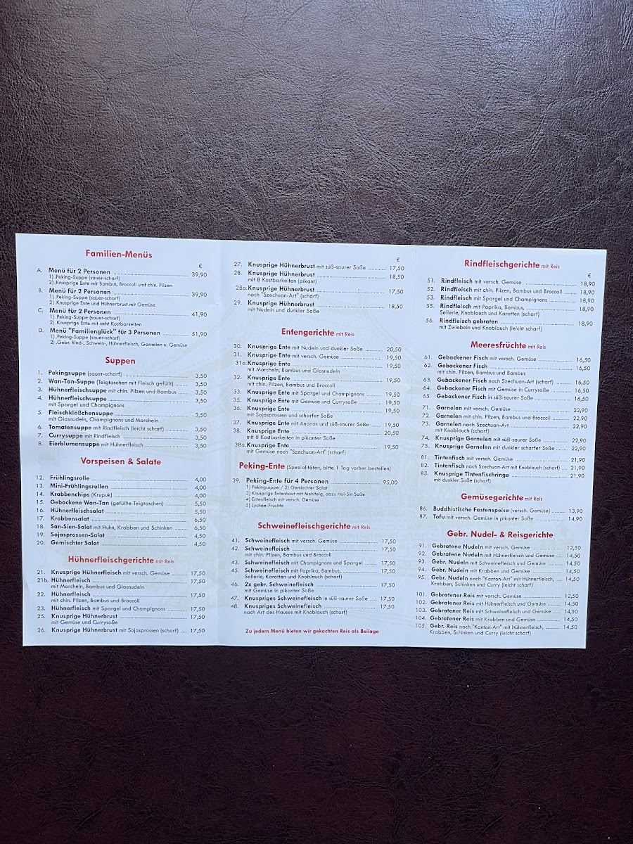 Peking-Restaurant Photo Menu 2