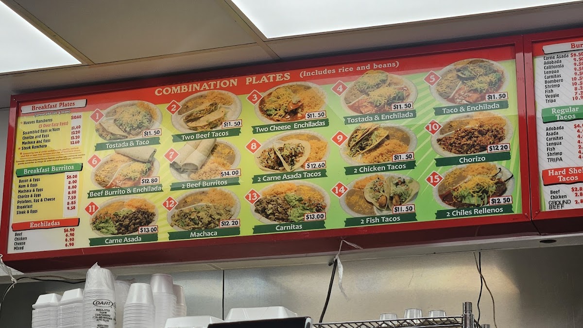 Salazar Brothers Mexican Food Photo Menu 2