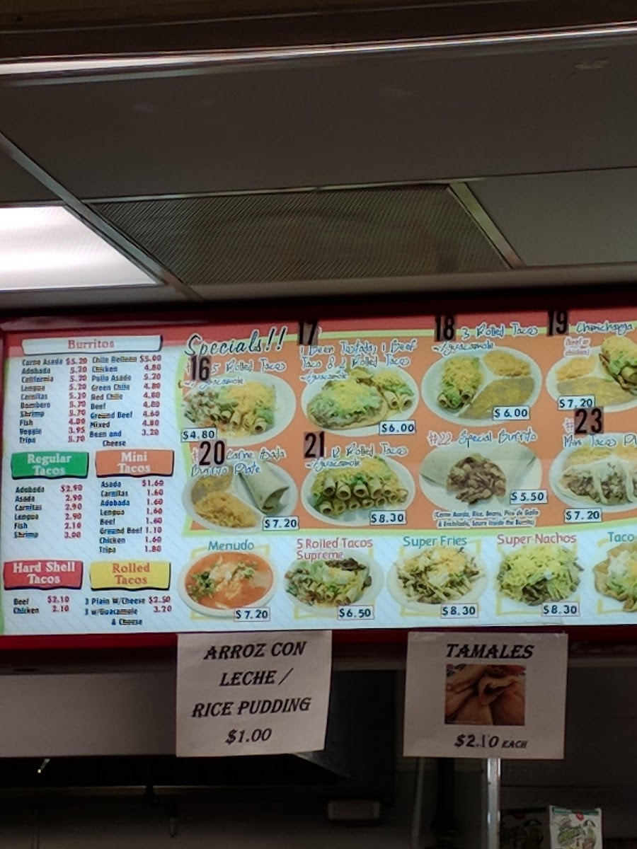 Salazar Brothers Mexican Food Photo Menu 9