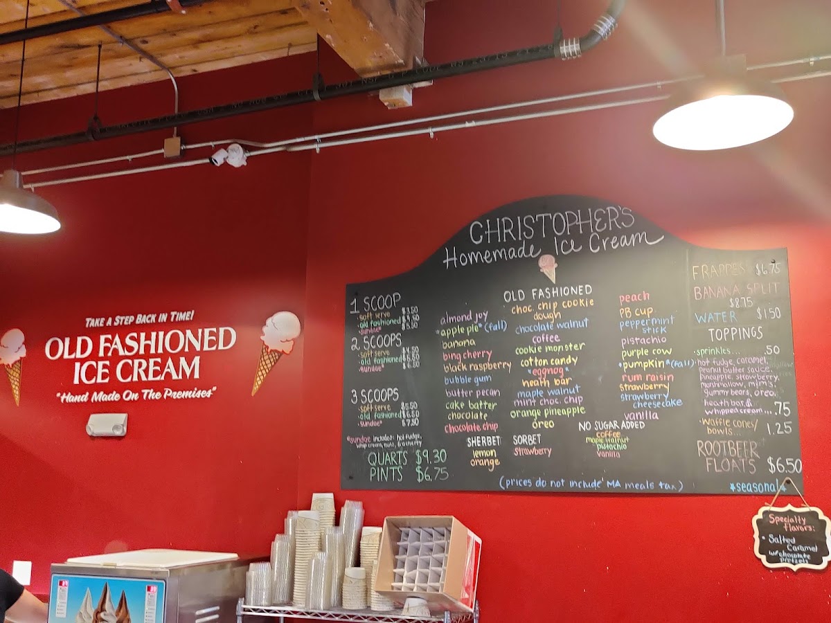 Christopher's Homemade Ice Cream Photo Menu 8