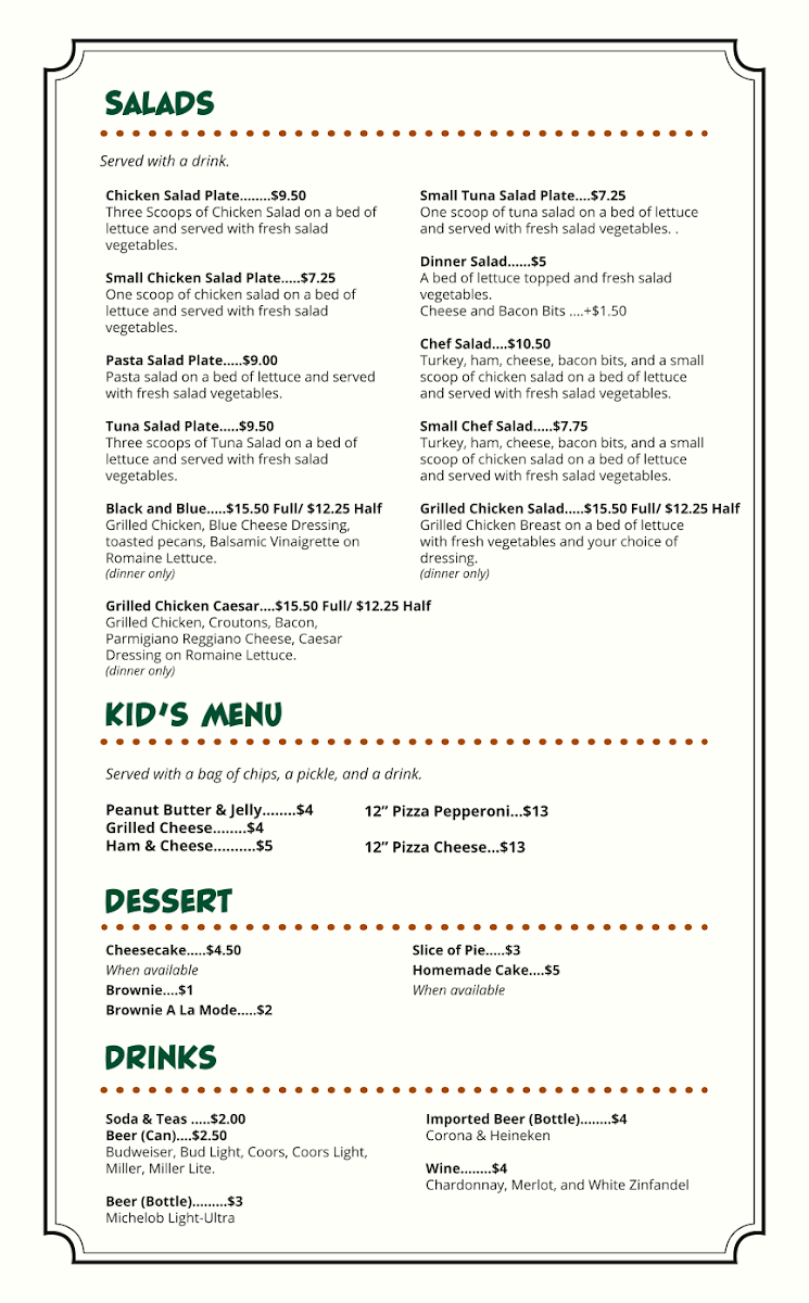 Poplar Dawg's Eatery Photo Menu 2
