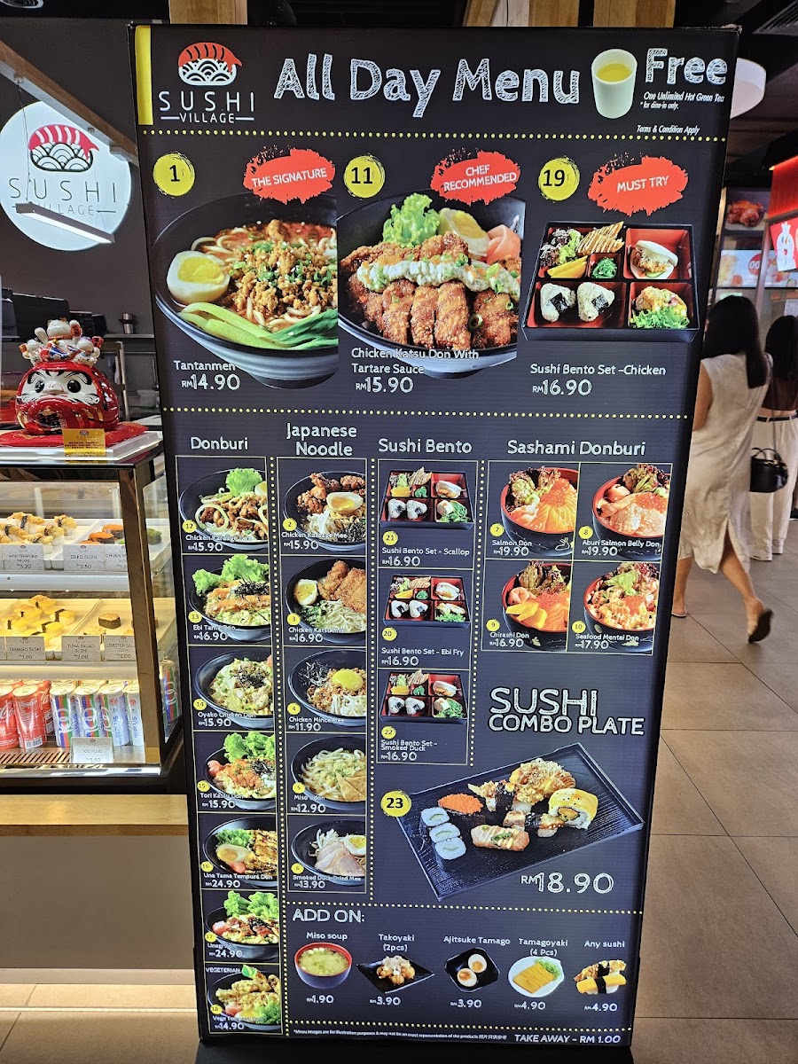 Sushi Village Sashimi and Donburi - Bangsar Southlink Photo Menu 1