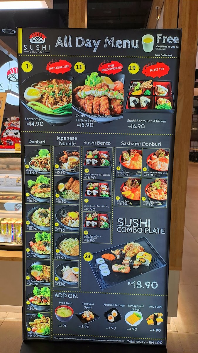 Sushi Village Sashimi and Donburi - Bangsar Southlink Photo Menu 3