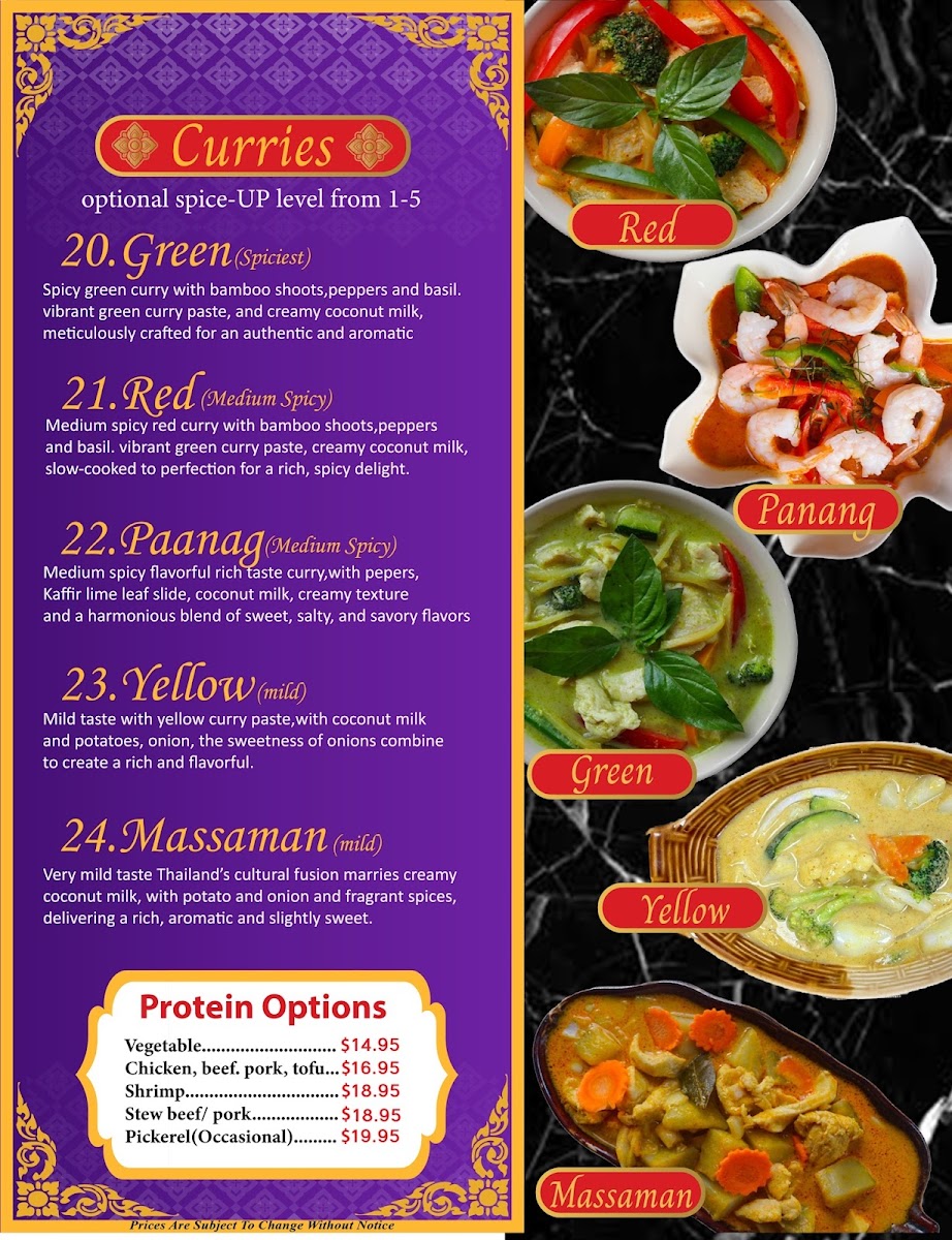 Thai Thai Food Restaurant Photo Menu 4