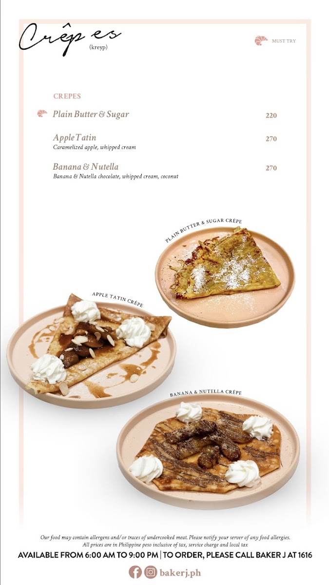 Baker J Photo Menu 5