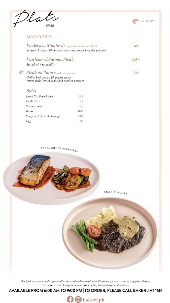 Baker J Photo Menu 6