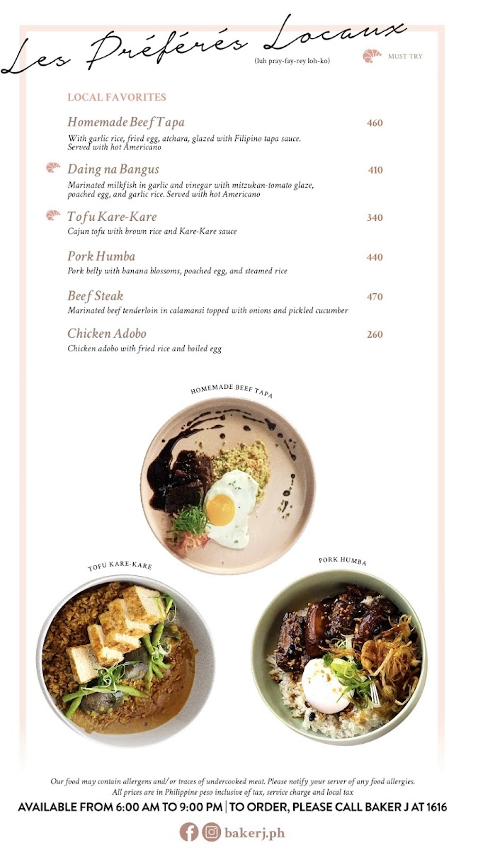Baker J Photo Menu 7