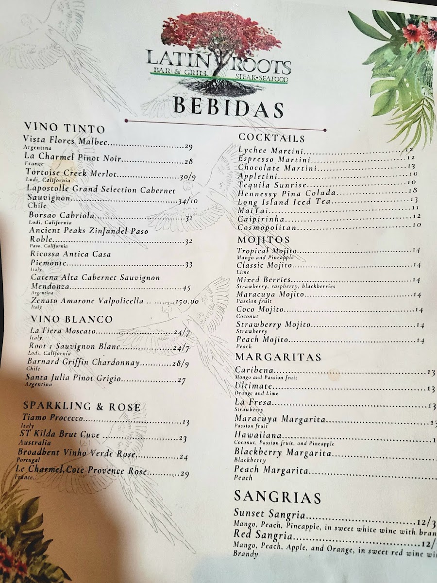 Latin Roots Bar & Grill Photo Menu 2