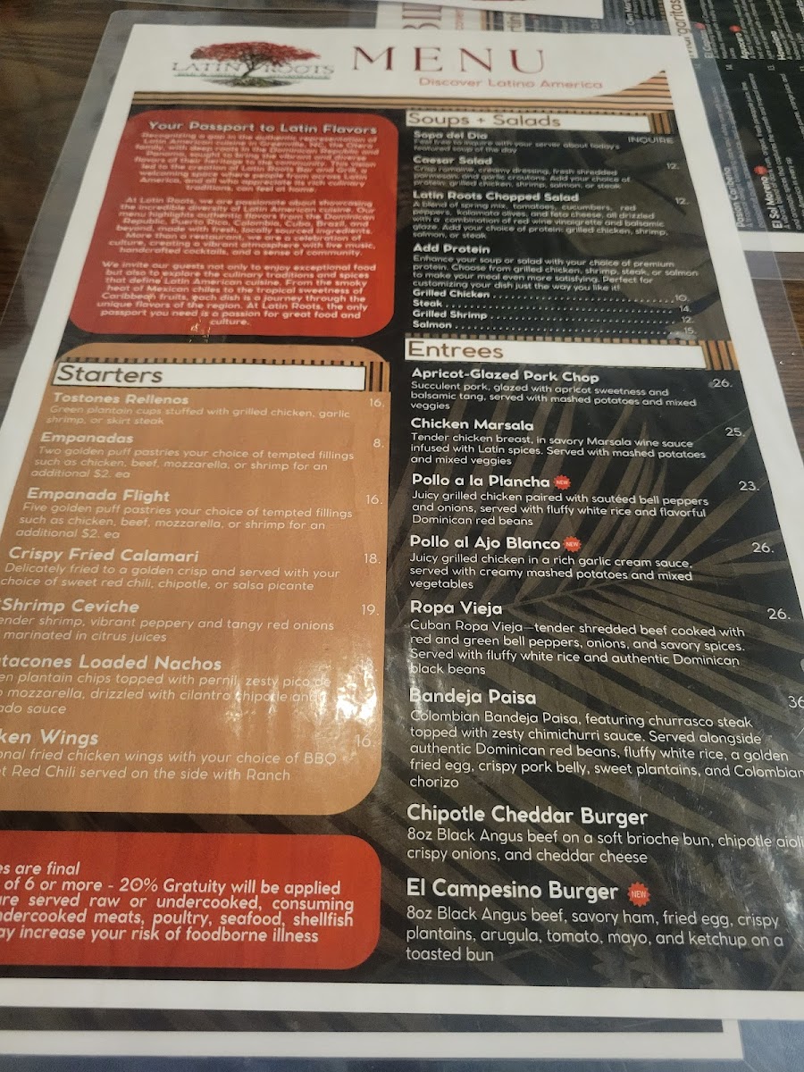 Latin Roots Bar & Grill Photo Menu 3