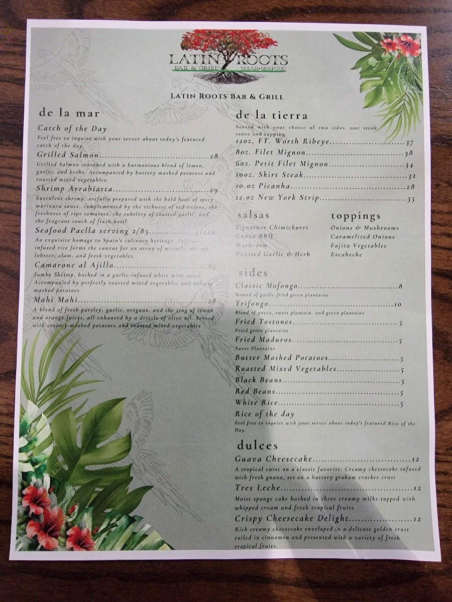 Latin Roots Bar & Grill Photo Menu 5